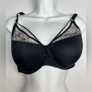 AG BLK Lined Underwire, 38DD *P1093